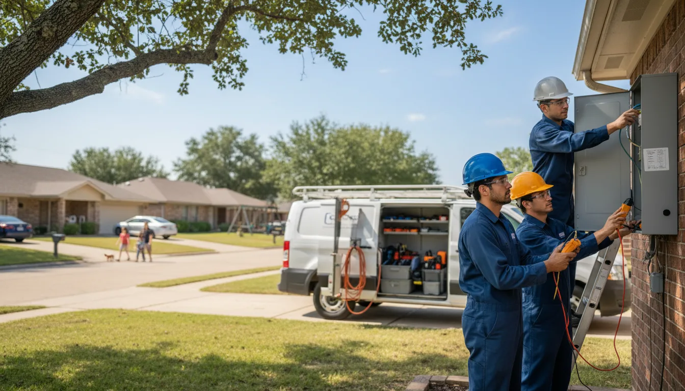 Certified electrician providing emergency electrical services in Mccamey, TX